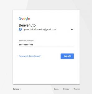 Eliminare un account Google