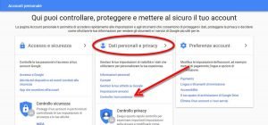 Eliminare un account Google