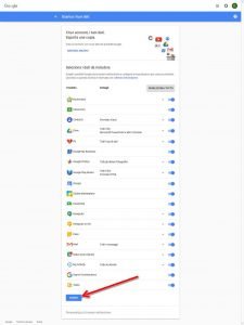 Eliminare un account Google
