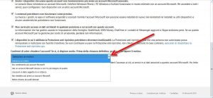 Eliminare un account Microsoft
