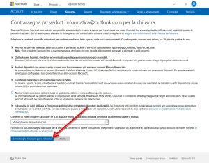 Eliminare un account Microsoft