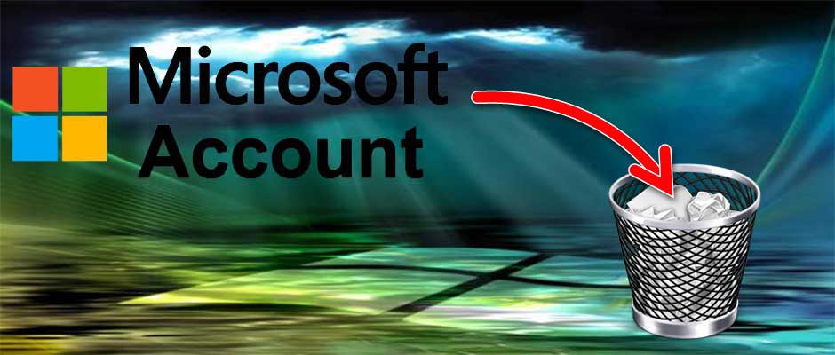 Eliminare un account Microsoft