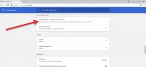 Disattivare il completamento automatico di Chrome