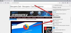 Disattivare il completamento automatico di Edge