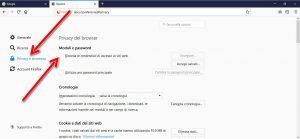 Disattivare il completamento automatico di Firefox