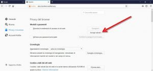 Disattivare il completamento automatico di Firefox