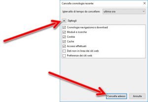 eliminare la cronologia di navigazione di Firefox