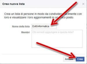 Come creare liste di amici su Facebook