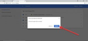 eliminare la cronologia di navigazione di Chrome