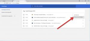 eliminare la cronologia di navigazione di Chrome