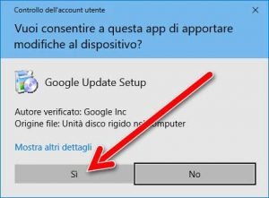 installare Google Chrome