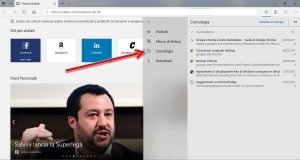 Eliminare la cronologia di navigazione di Edge