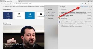 Eliminare la cronologia di navigazione di Edge