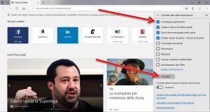 Eliminare la cronologia di navigazione di Edge