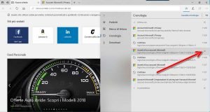 Eliminare la cronologia di navigazione di Edge