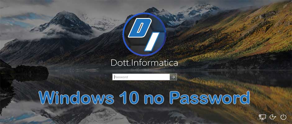Togliere la password di Windows 10