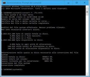 formattare in NTFS