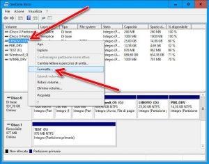 formattare in NTFS