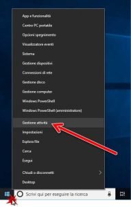 Accedere al Task Manager e terminare un processo