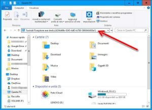 Creare collegamenti sul desktop