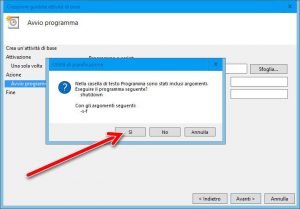 Programmare lo spegnimento automatico del PC