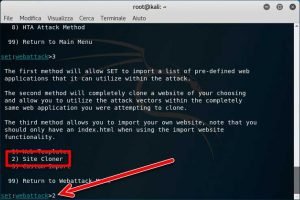 Clonare siti Web e rubare le password