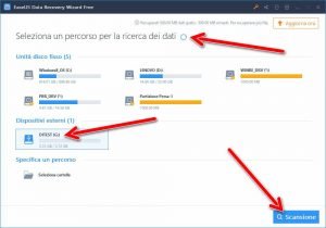 Recuperare file cancellati