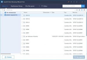 Recuperare file cancellati