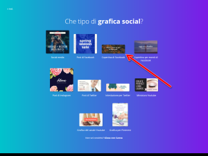 Canva copertina facebook