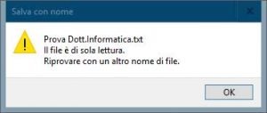 Proteggere i file dalla cancellazione accidentale
