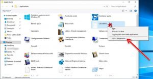Creare scorciatoie da tastiera per avviare le universal app