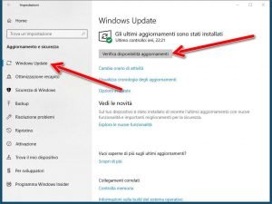 Forzare gli aggiornamenti di Windows 10