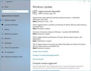 Forzare gli aggiornamenti di Windows 10