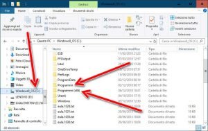 spostare i programmi installati in Windows su altro hard disk o partizione