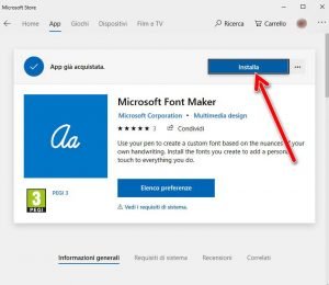 Installa Font Maker Microsoft Store