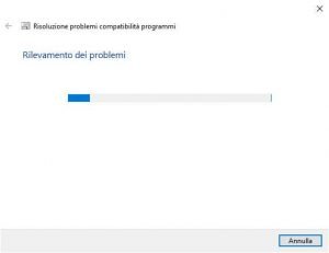 Rilevamento problemi compatibilità programmi