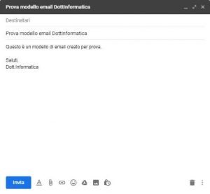 Creare modelli di email con Gmail