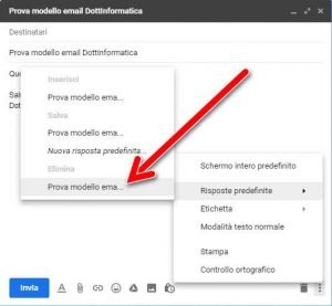 Creare modelli di email con Gmail